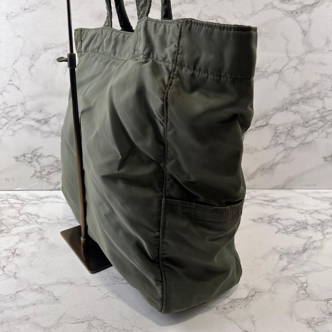 PORTER ポーター タンカー ナイロン ラージサイズ トートバッグ カーキ