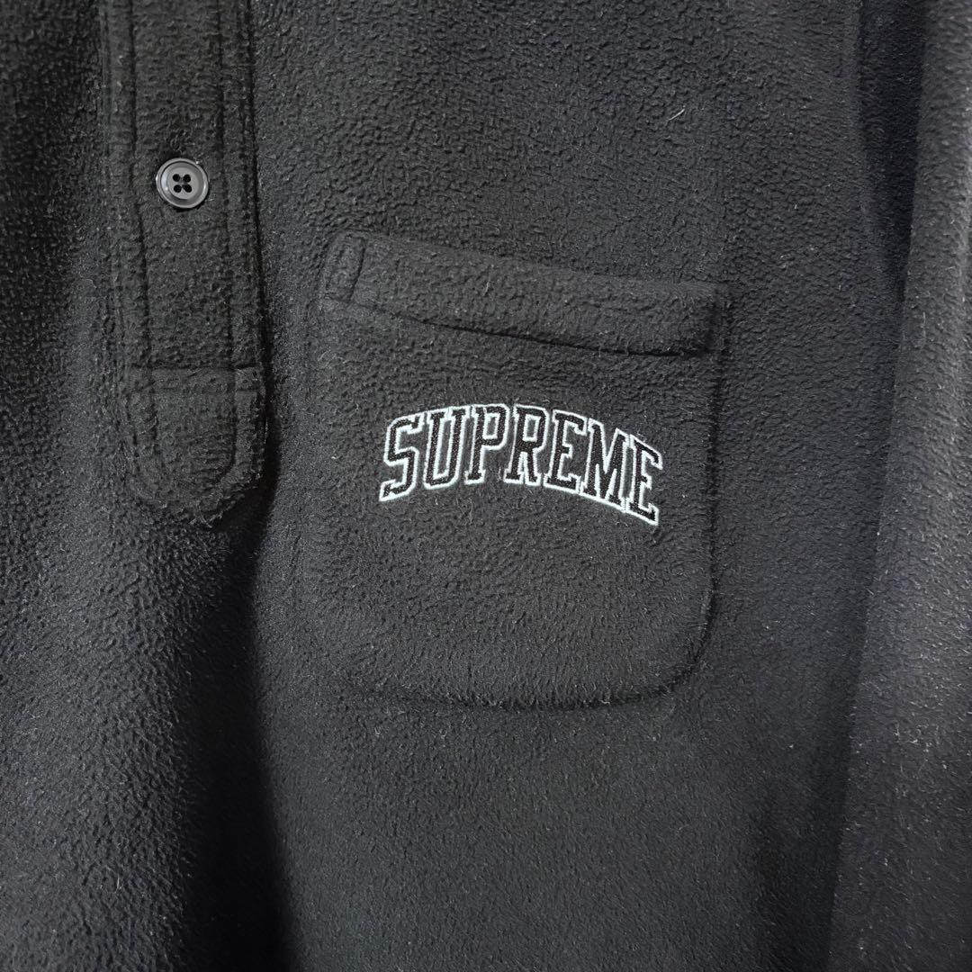 supreme Polartec Pullover Shirt シャツ 黒 S
