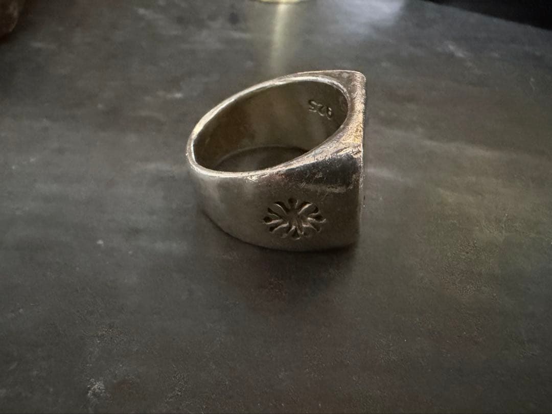 希少　ヴィンテージ　リング　アンティーク　シルバー　925 アメリカ　シグネット