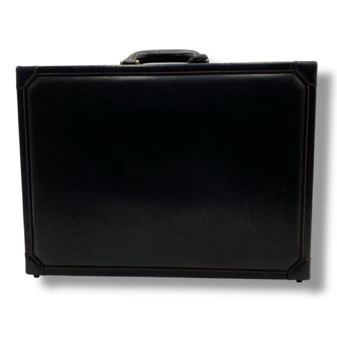 美品 dunhill ダンヒル ビジネス アタッシュケース バッグ レザー 黒