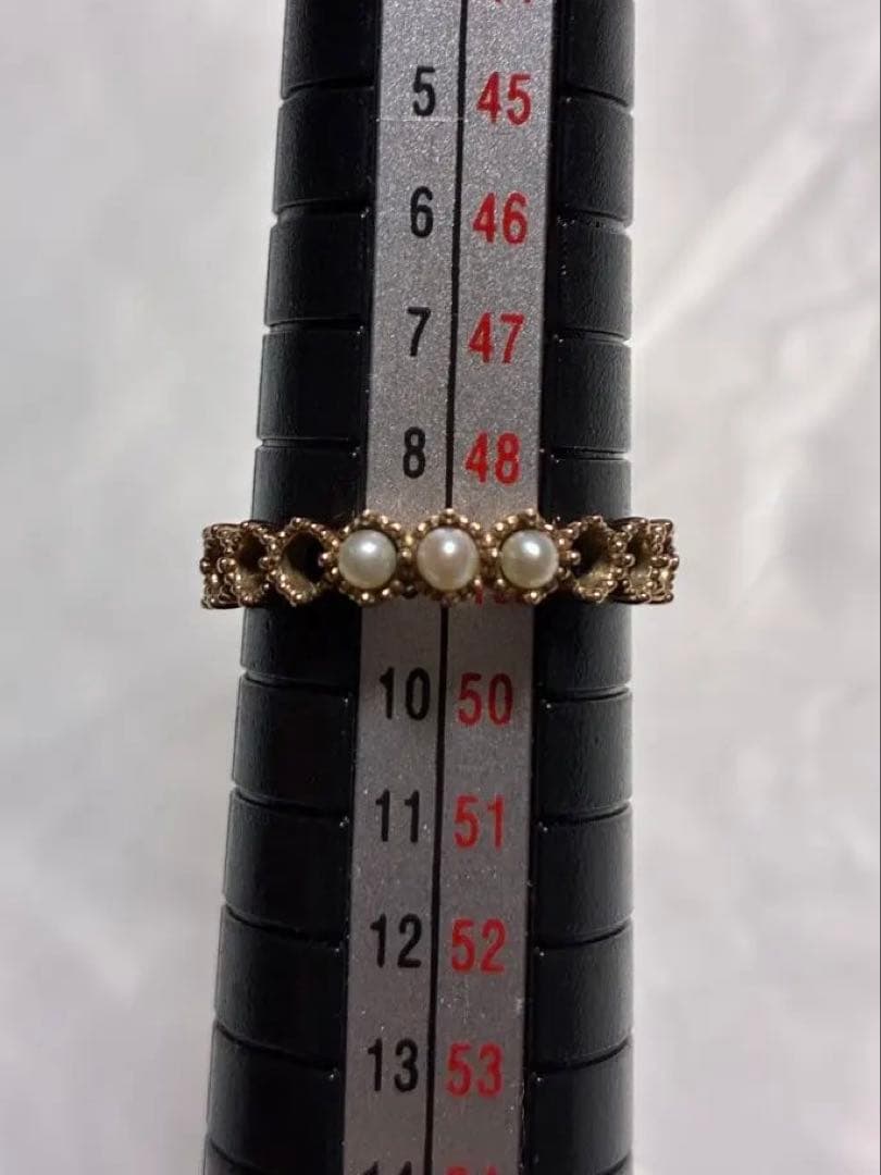 サマンサティアラ　K18 パール　リング　9号