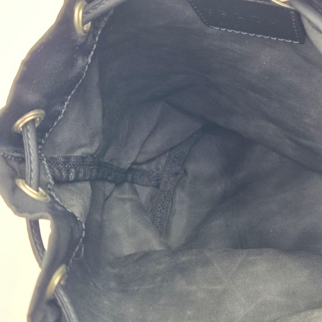 【美品】 PRADA プラダ テスートナイロン 巾着ポーチ ミニバッグ 黒