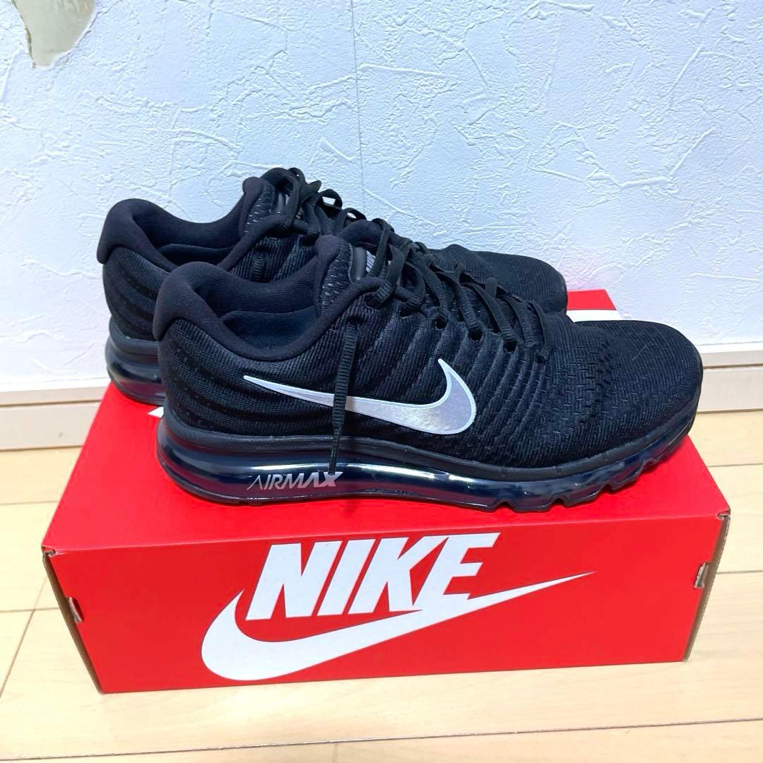 NIKE AIR MAX 2017 BLACK WHITE 27cm 黒タグ付き