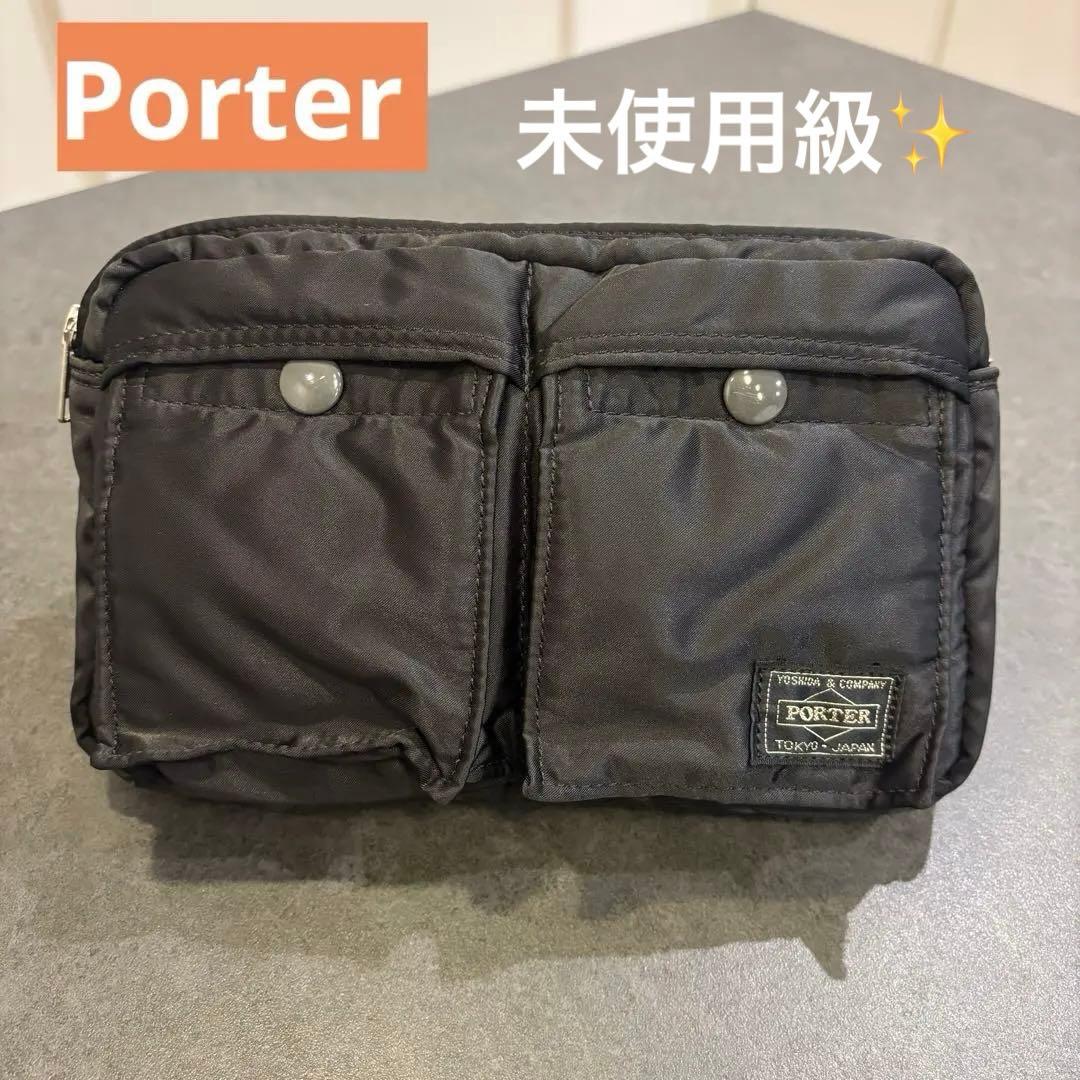 【未使用級】Porter ボディバッグ　ブラック　ポーター　ナイロン