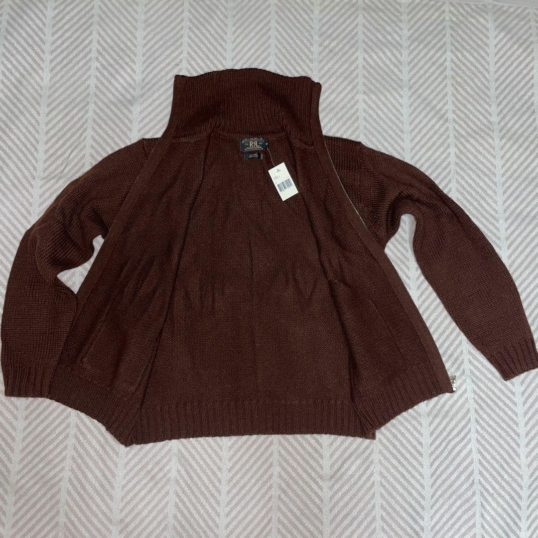 新品未使用 デッドストック RRL 三つ星 ハイネックジップニット S