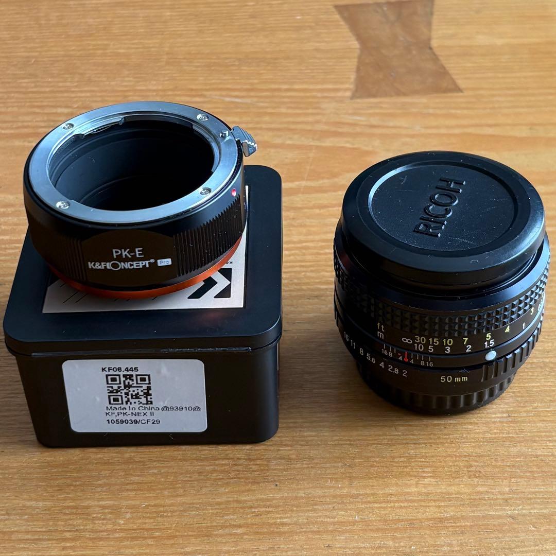 XR RIKENON 50mm f2 & マウント変換アダプター
