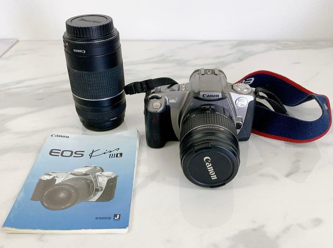 ＃Canon EOS Kiss III Kit フィルム一眼レフカメラ　レンズ