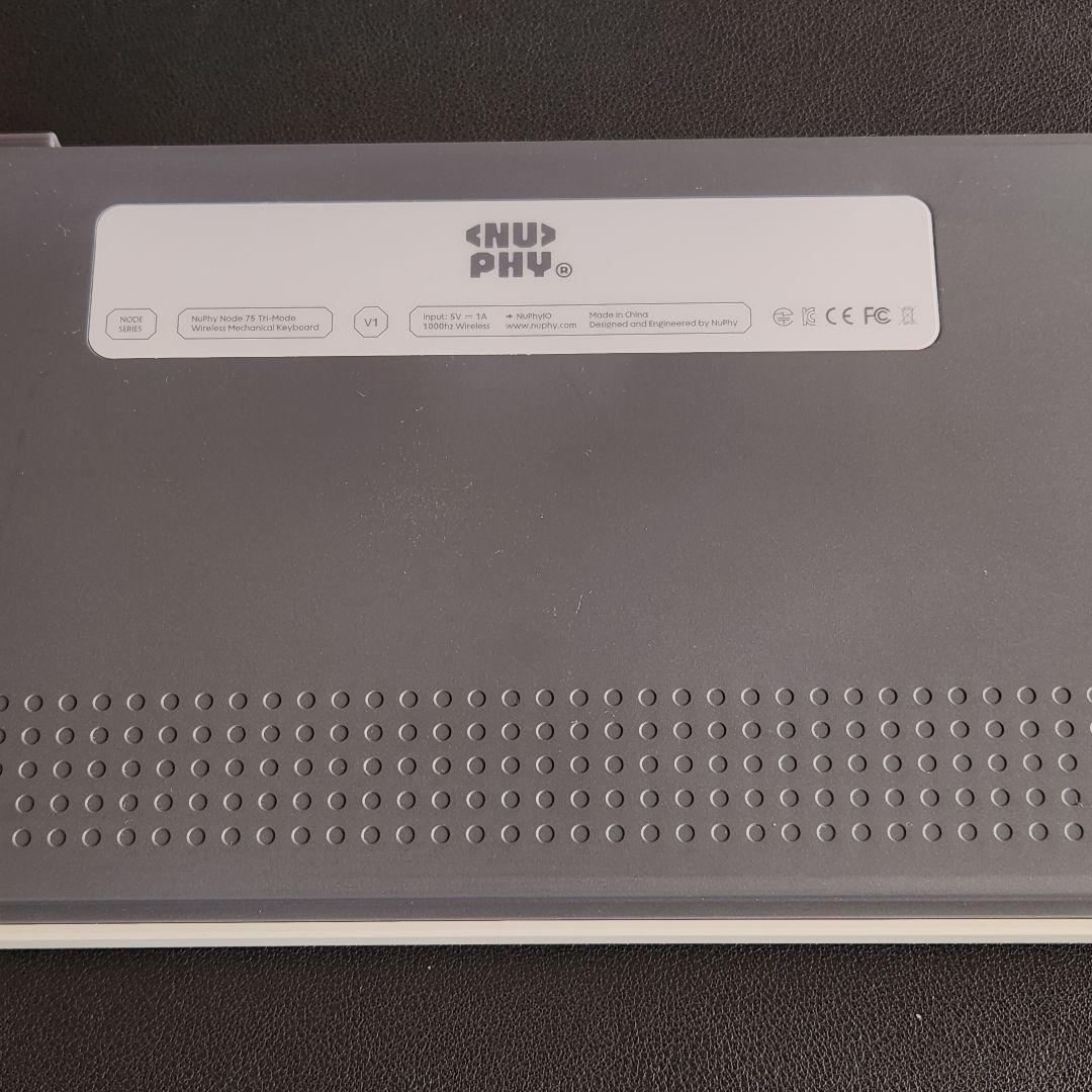 Nuphy Node 75 Lunar White 赤軸 Red Nano