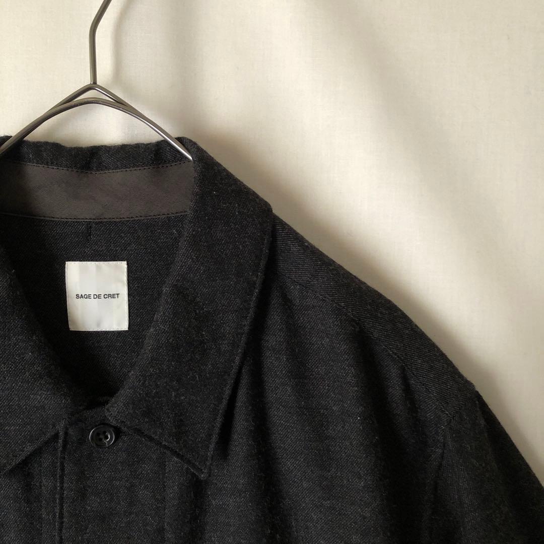 美品【春物】SAGE DE CRET サージュデクレ ダークグレー ジャケット