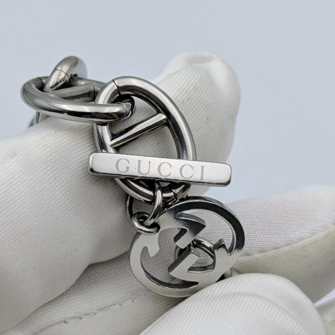 希少 グッチ トムフォード期 マリンチェーン ブレスレット ステンレス シルバー