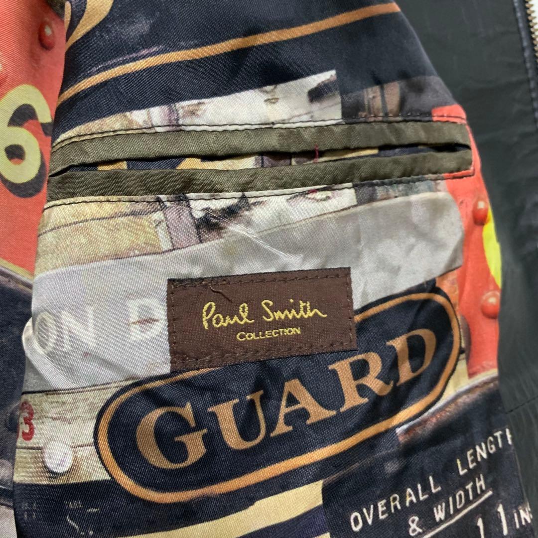 【最高級ライン】ポールスミスコレクション　シングルライダース　裏地総柄　XXL