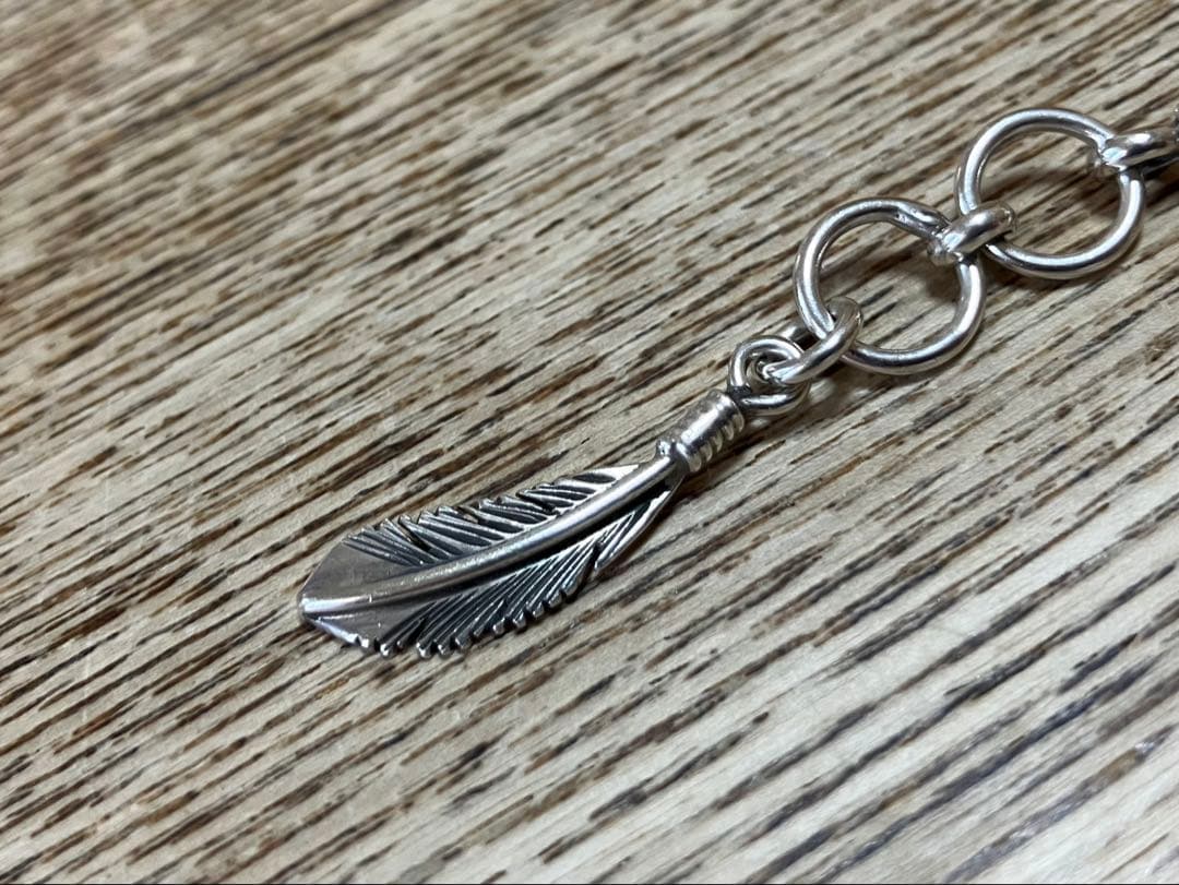 ナバホ族Harvey Maceハーヴィーメイス シルバーフェザー5連ブレスレット