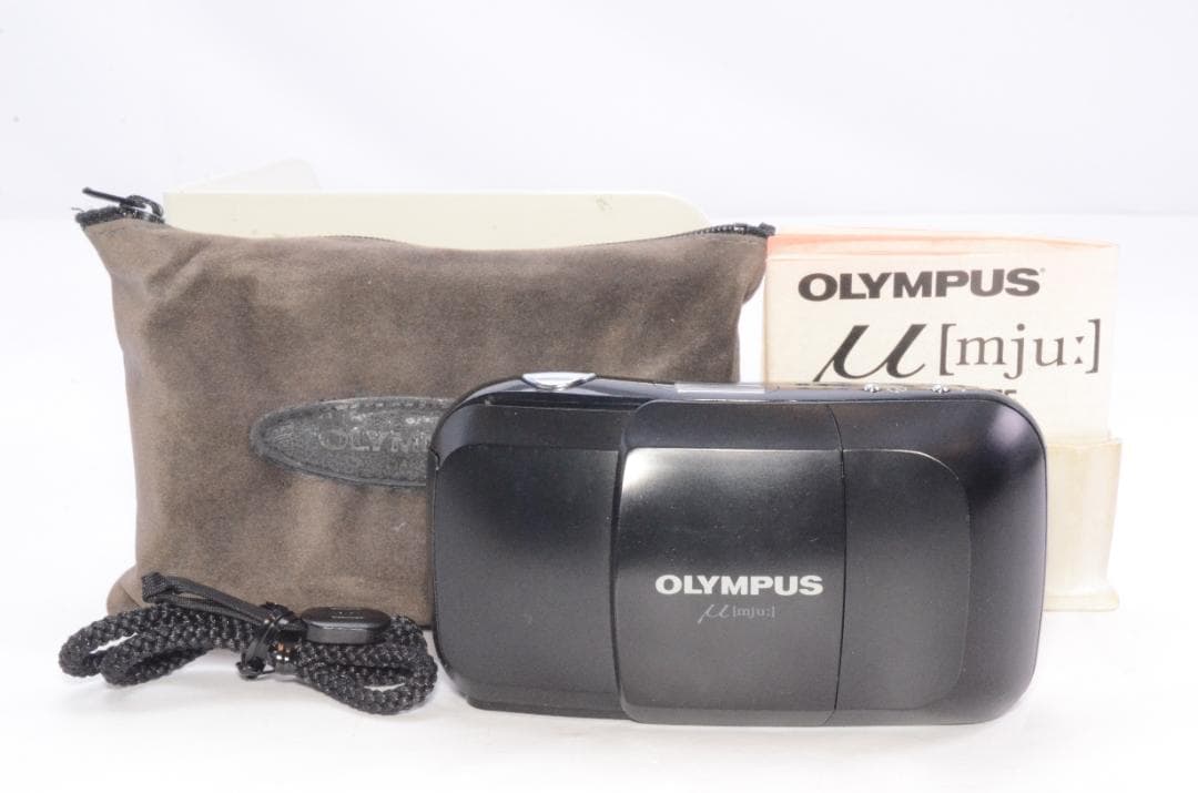 シャッターOK◆OLYMPUS μ 初代 AF 35mm F3.5 純正ポーチ