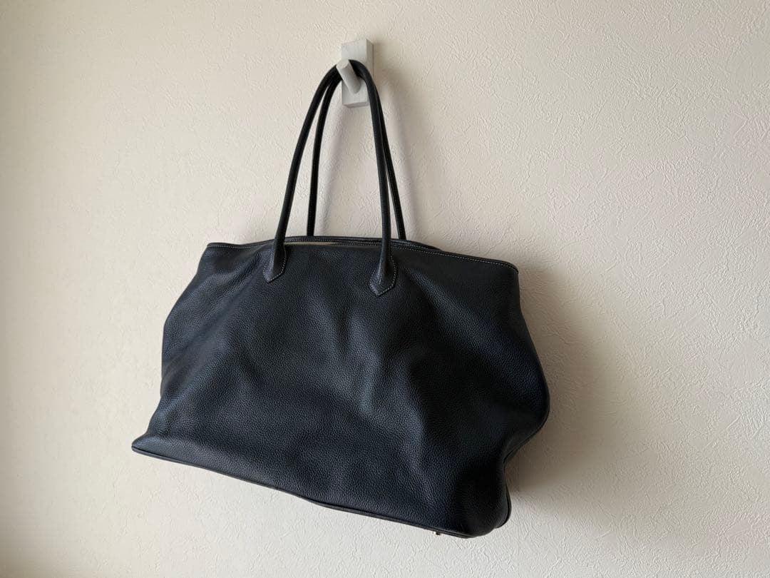 cisei レザートート　941 ネイビーシボ革