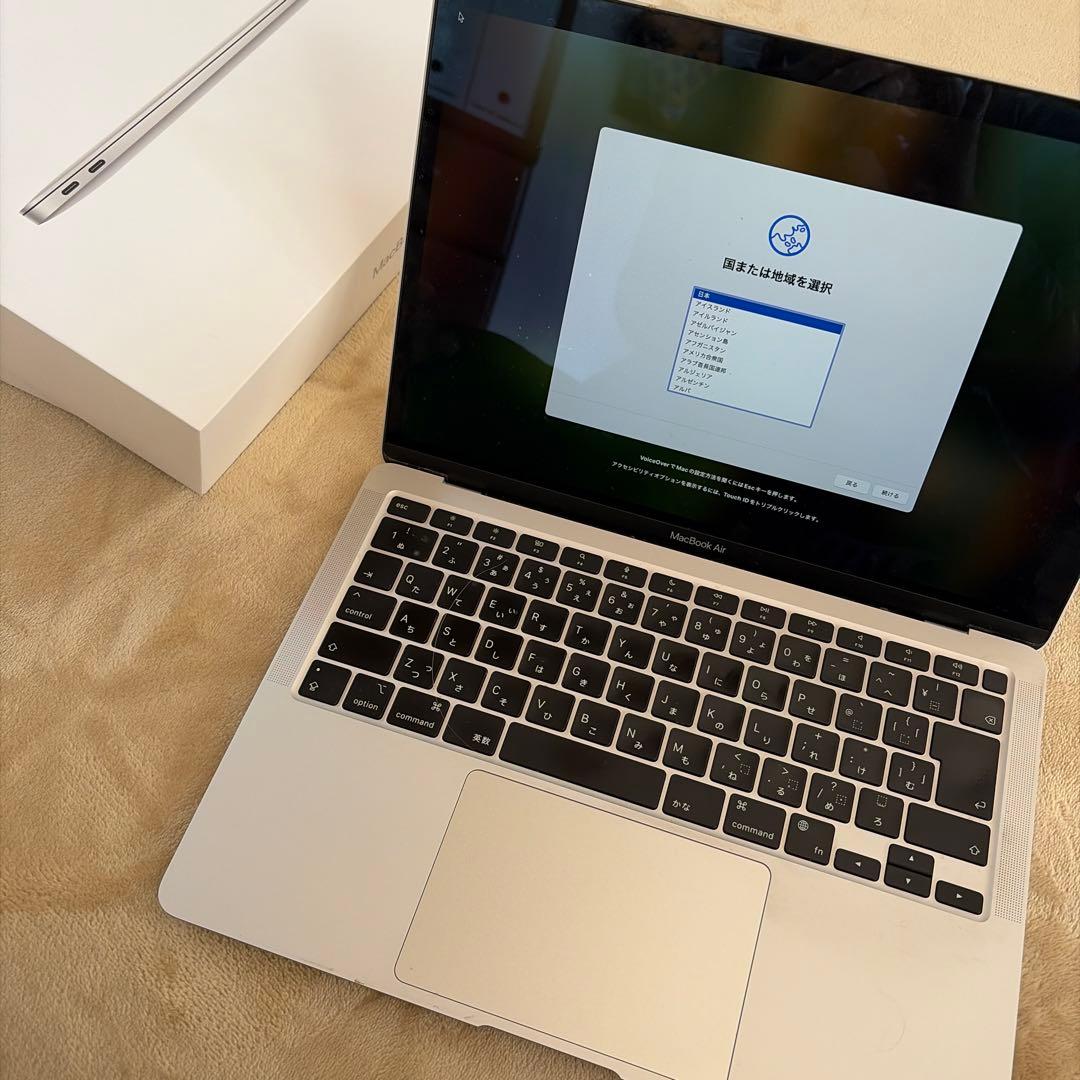 美品　Macbook Air 2020 M1 SSD 256GB RAM 8GB