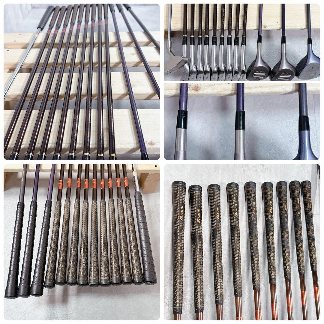 T102 ミズノ プロ ゴルフクラブ メンズ フルセット 14点 白 初心者