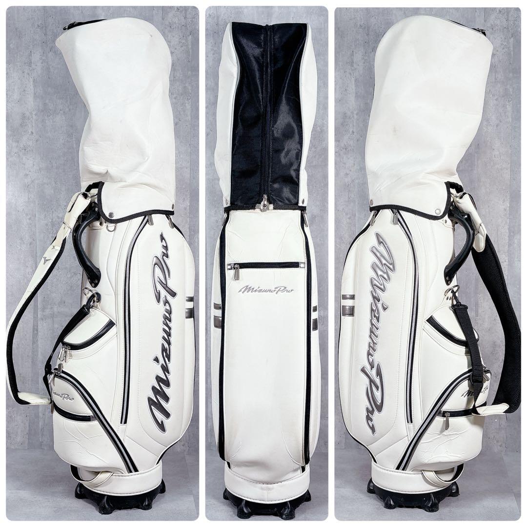 T102 ミズノ プロ ゴルフクラブ メンズ フルセット 14点 白 初心者