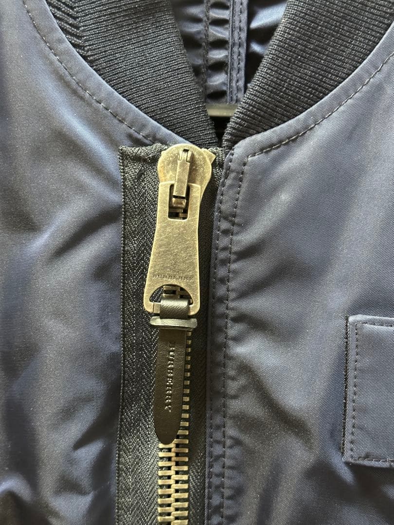 BURBERRY LONDON ナイロンジャケット MA-1 ネイビー 46