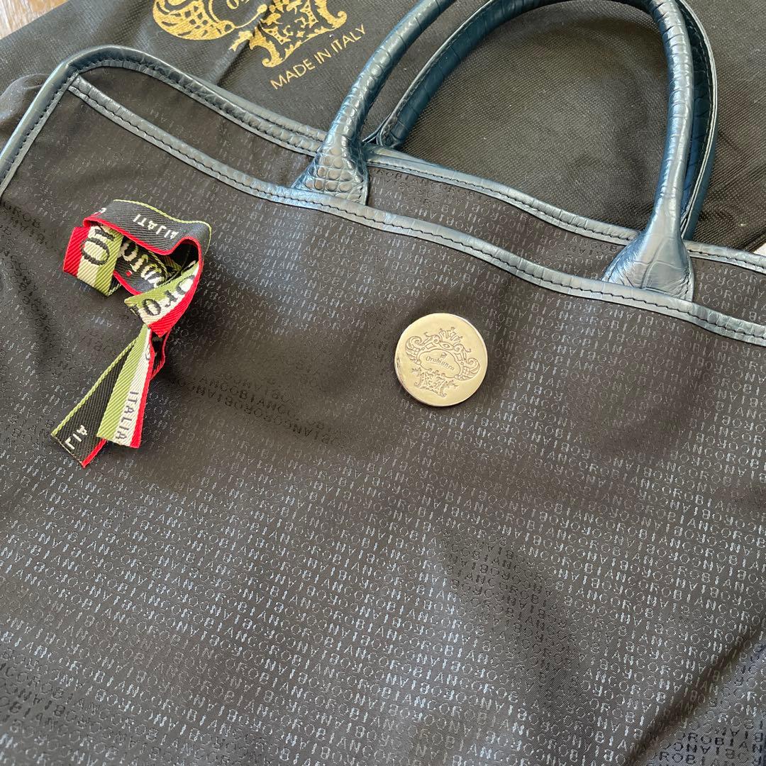 オロビアンコイタリア製 クロコ型押し ビジネスバッグ