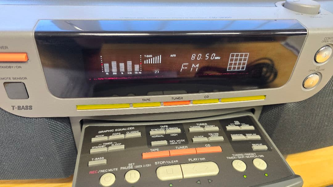 美品★AIWA CSD-SR700改 Bluetooth搭載CDラジカセ 179