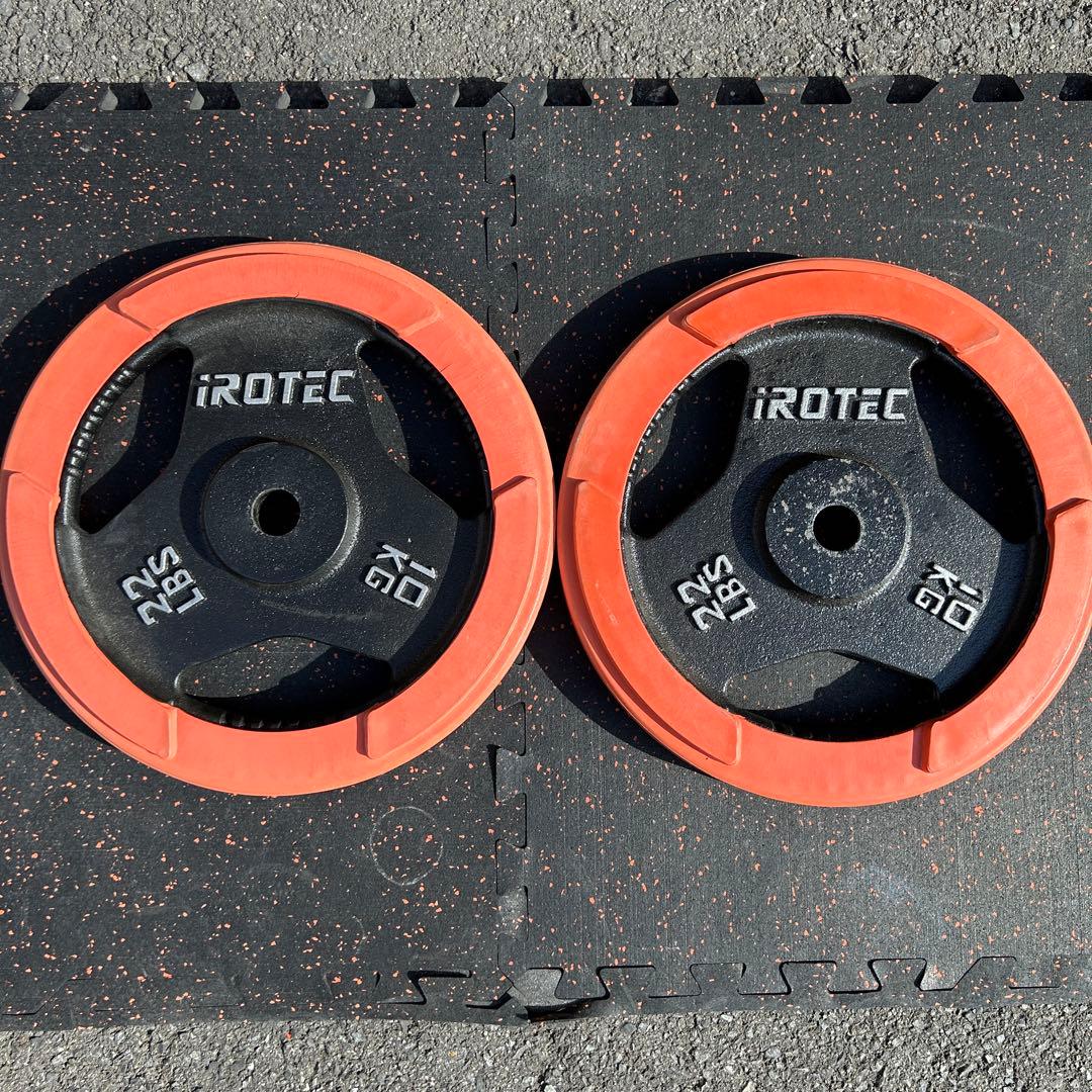 iROTEC アイロテック 28mmラバープレート 10kg×2枚　ivanko