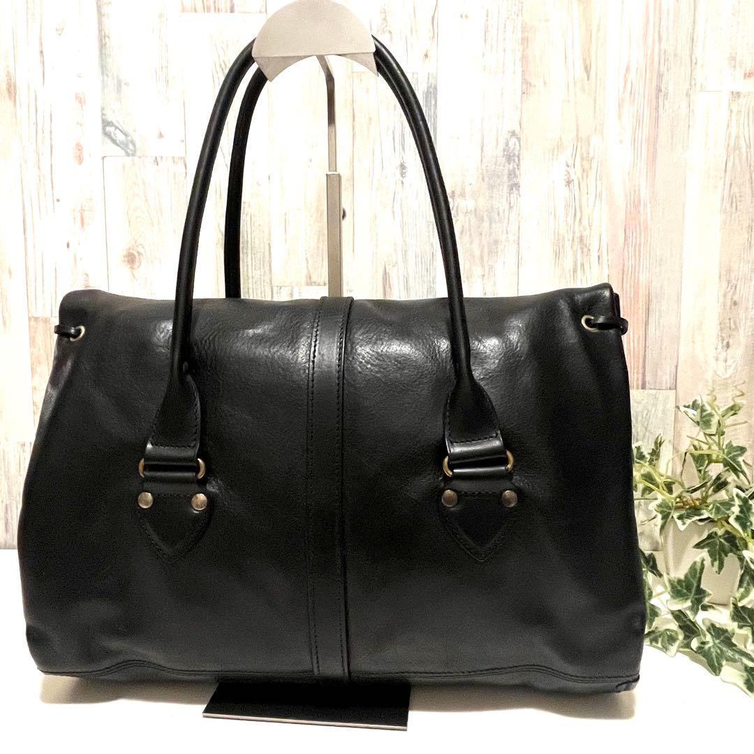 はれ＊☆フェリージ 10/59 ビジネスバッグ ハンドバッグ 黒 本革