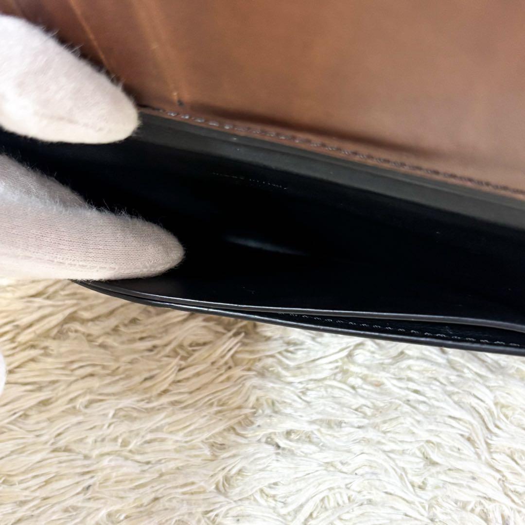 【美品】ベルルッティ エスパス カリグラフィ スクリットレザー ブラウン 札入れ