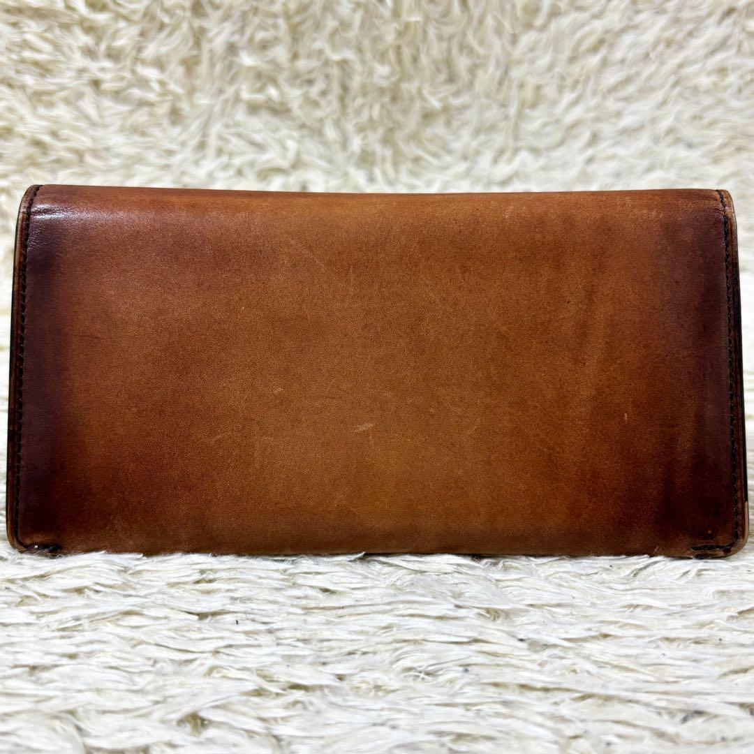 【美品】ベルルッティ エスパス カリグラフィ スクリットレザー ブラウン 札入れ