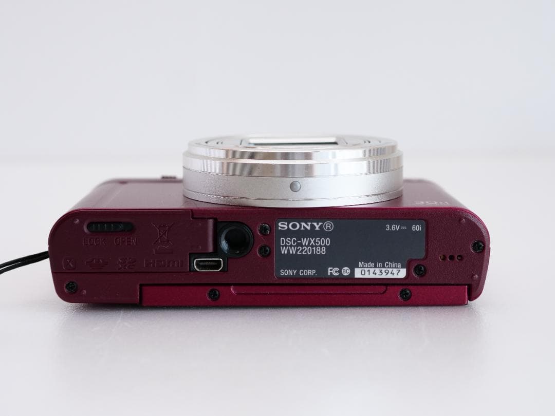 SONY Cyber-Shot DSC-WX500 赤 デジタルカメラ 箱,動作