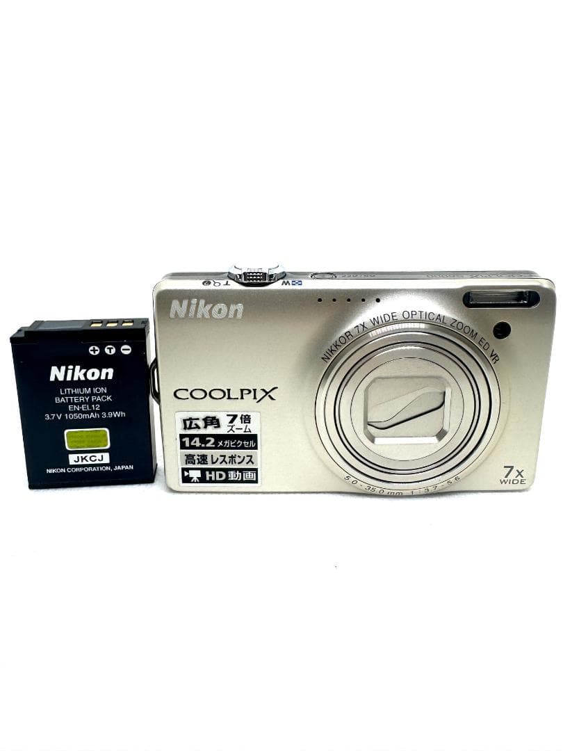 Nikon COOLPIX S6000 シルバー 動作確認済み デジカメ