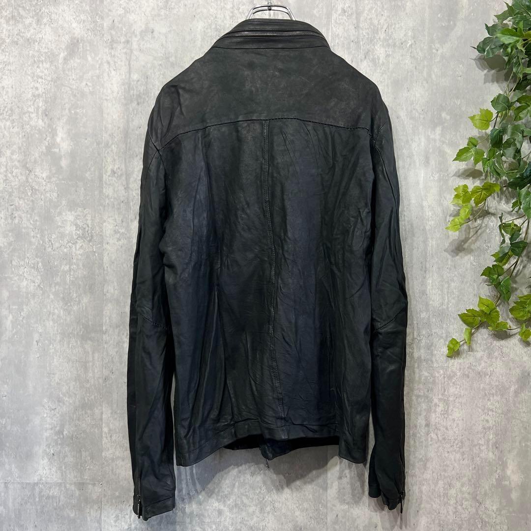 【新品定価22万】GIORGIO BRATO ラムレザージャケット ブラック46