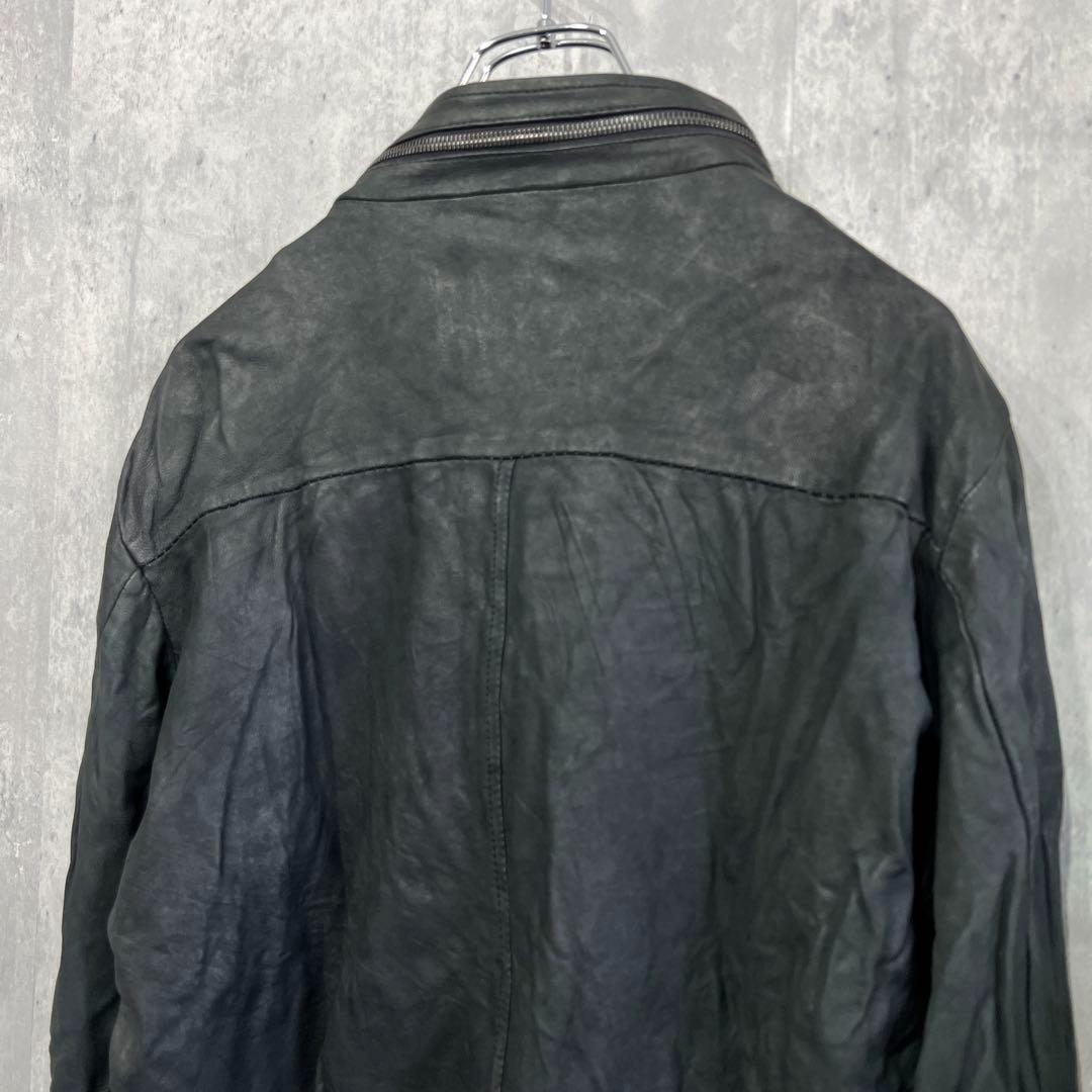 【新品定価22万】GIORGIO BRATO ラムレザージャケット ブラック46