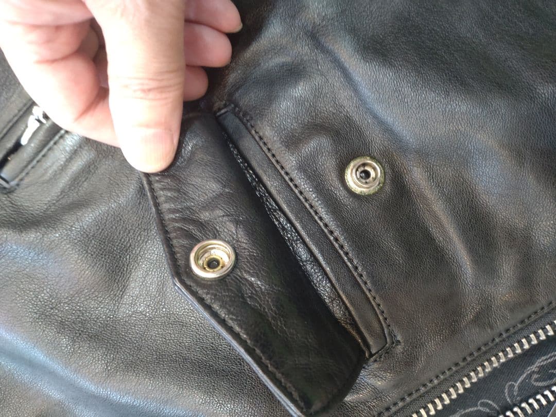 K*j様 HYSTERIC GLAMOUR ブラックレザー　シングルライダース