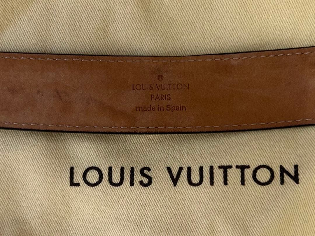 LOUIS VUITTON ルイヴィトン エピ ブラックベルト 80/32
