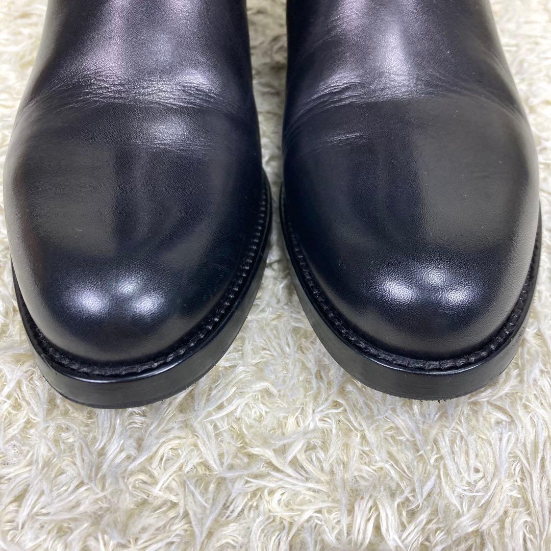 『未使用級』SARTORE サイドゴアブーツ ブラック レザー ウエスタン 37