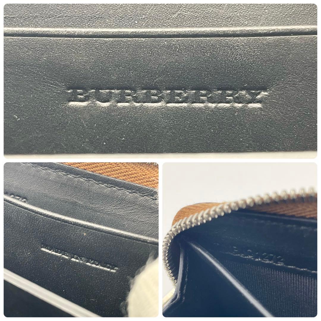 BURBERRY ケース チェーン&ストラップ付きコンパクトウォレット黒