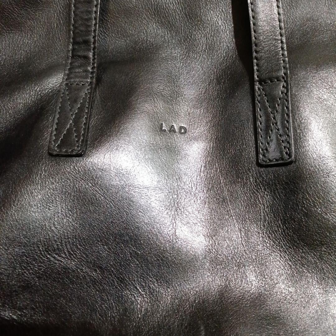 Lad musician レザーバッグ スクエア トート ショルダー ラッド