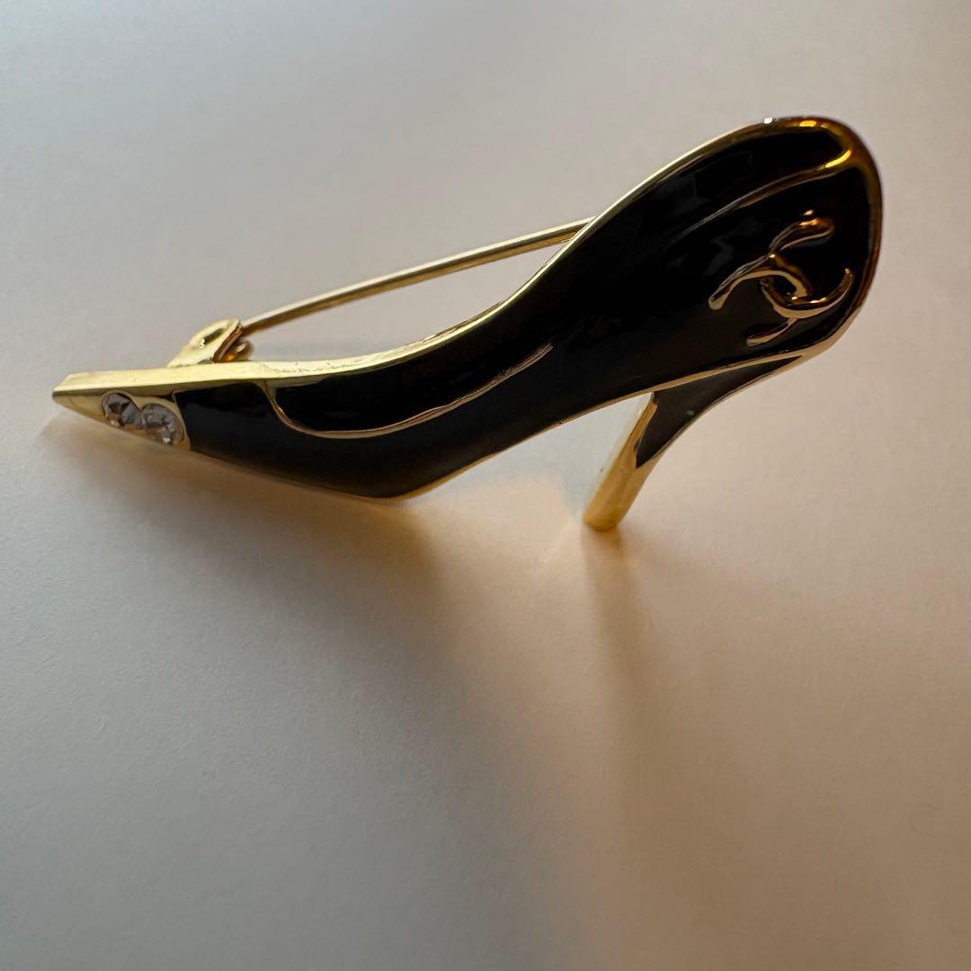 【美品】　CHANEL シャネル　ピンバッジ　靴　ブローチ　ヴィンテージ