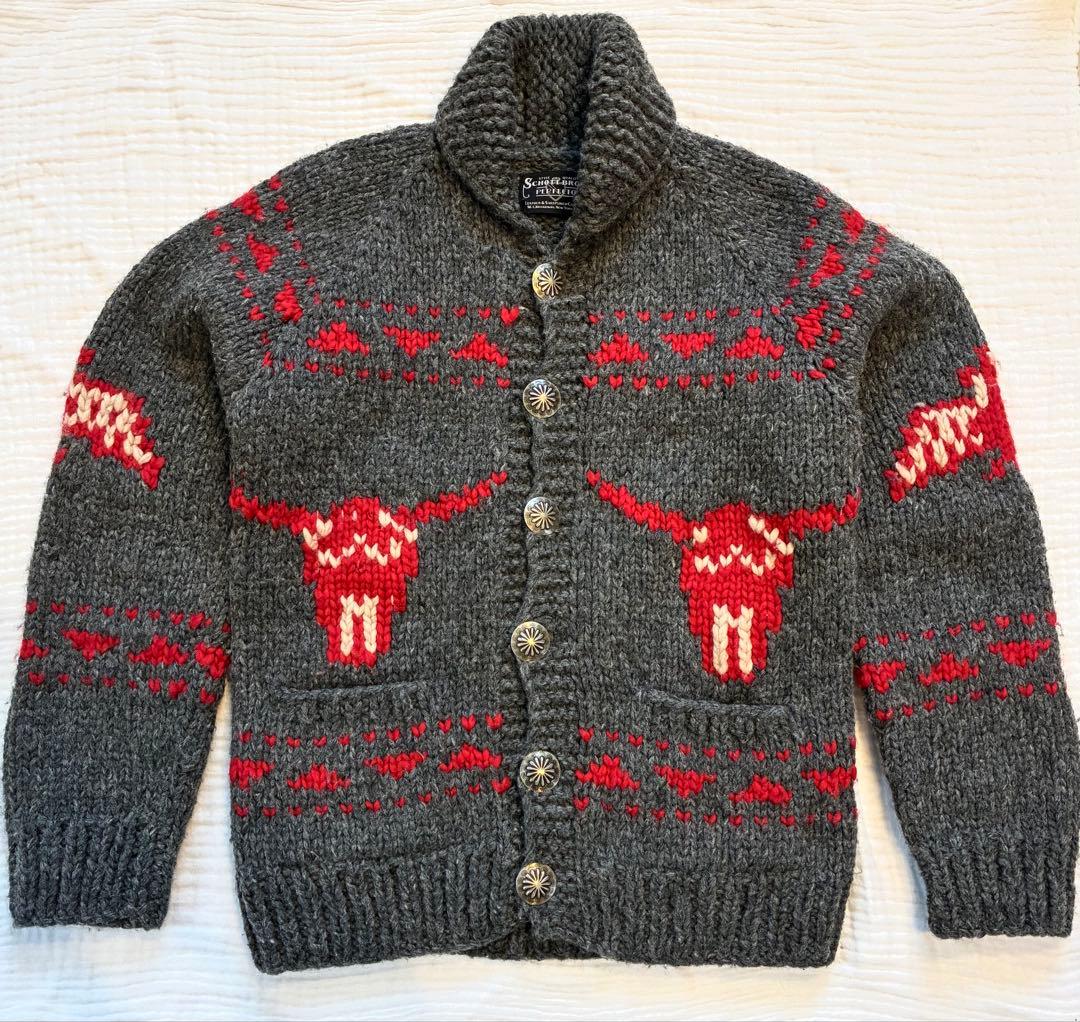 【セール】希少 Schott × KANATA 別注 カウチン L カナダ製