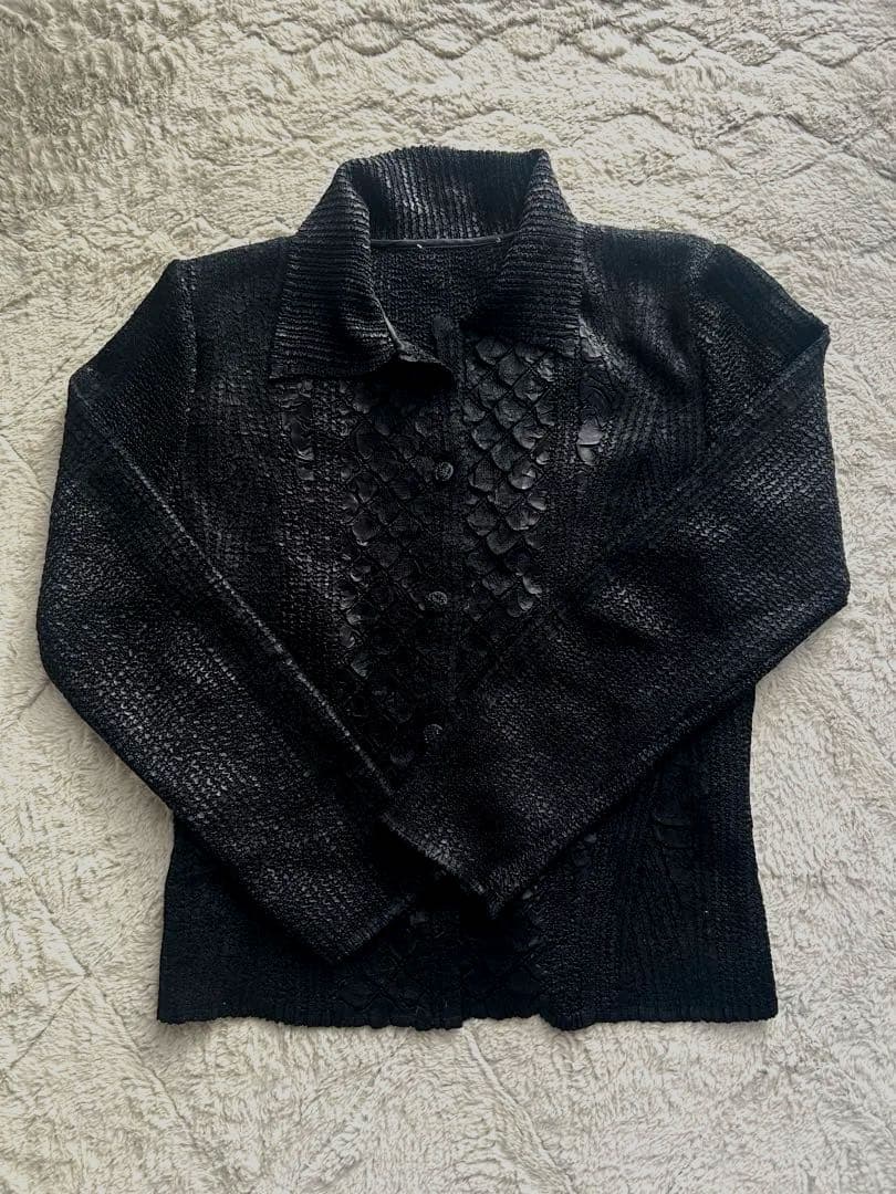 00s archiveテクスチャーデザインシャツy2kグランジ お兄系ダークコア