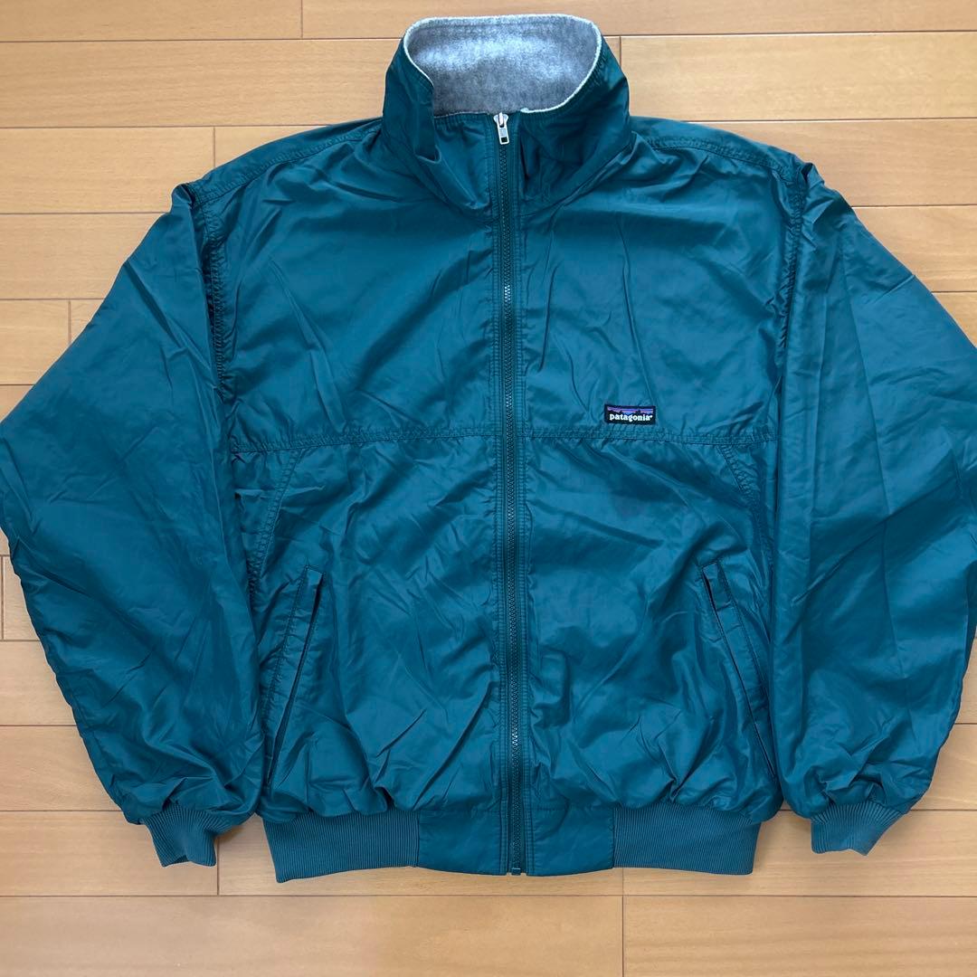 パタゴニア　シェルドシンチラ グリーン　ナイロンジャケット　雪なし