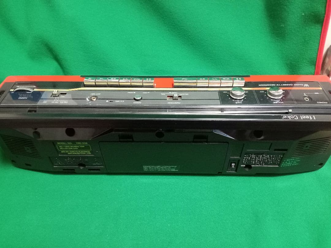 Coca-Cola ラジカセ 赤、CD2台セットジャンク品