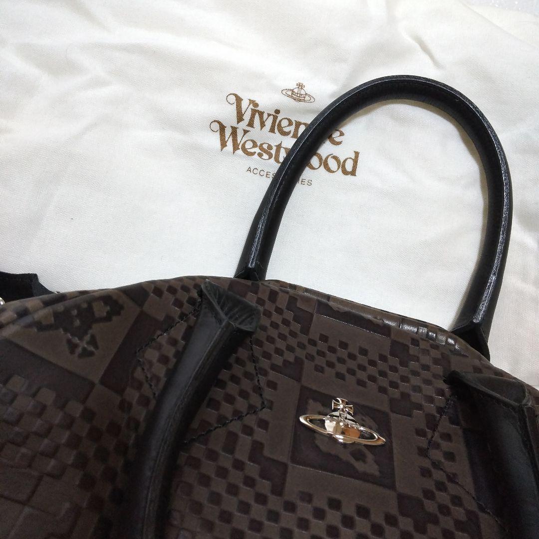ヴィヴィアンウエストウッド レザー ボストンバッグ