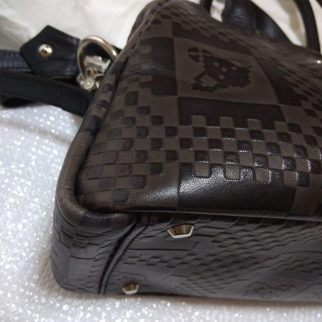 ヴィヴィアンウエストウッド レザー ボストンバッグ