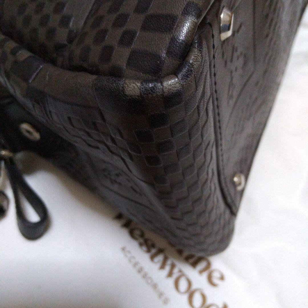 ヴィヴィアンウエストウッド レザー ボストンバッグ