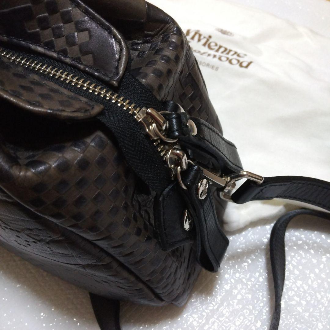 ヴィヴィアンウエストウッド レザー ボストンバッグ