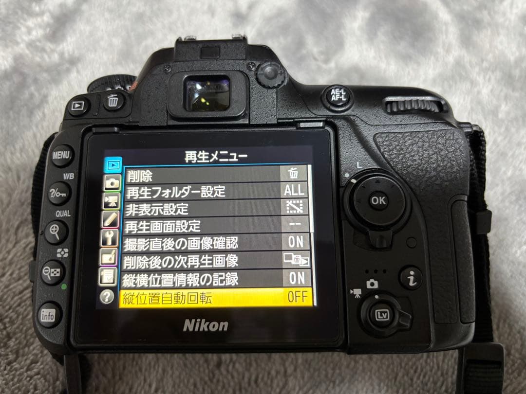 Nikon D7500本体ショット約17400回（ジャンク品）＆レンズ付き