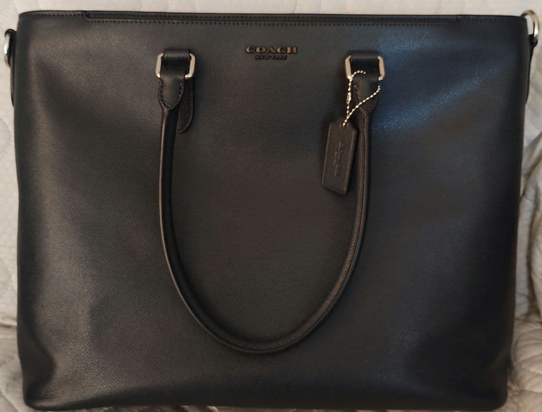COACH 黒 レザートートバッグ