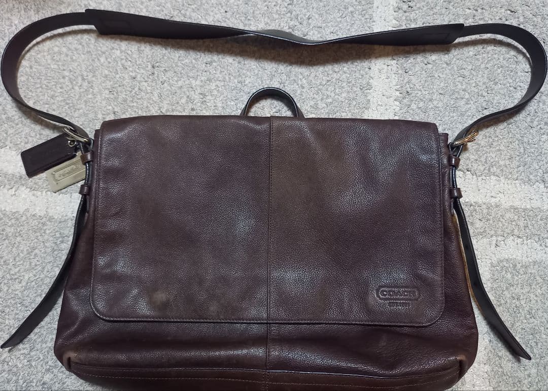 COACH コーチ 70313 オールレザー メッセンジャーバッグ A4 大容量