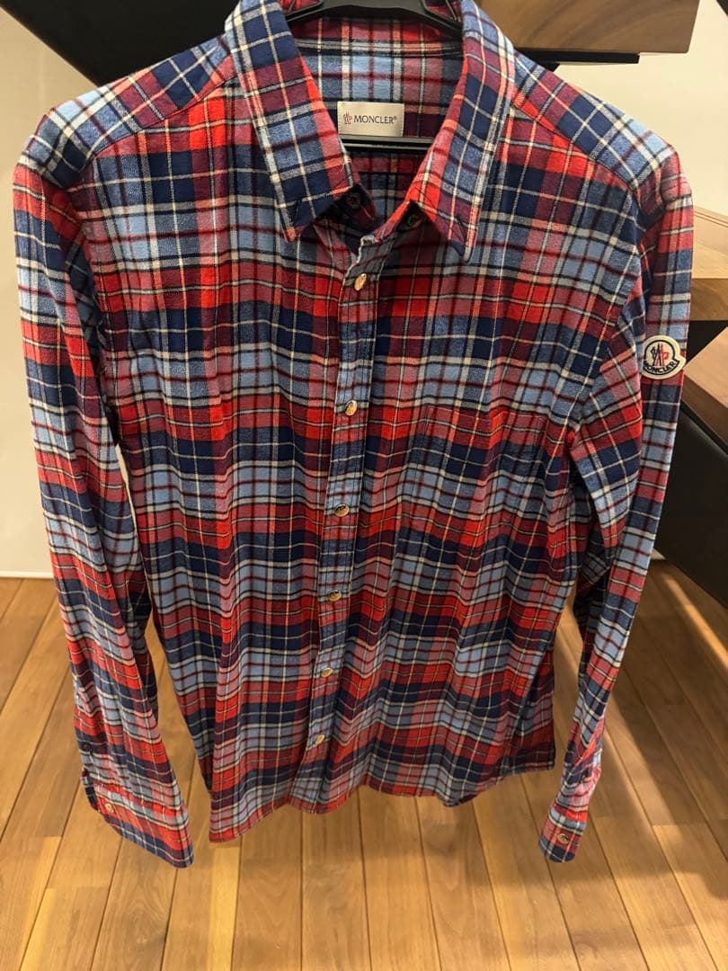 Moncler チェック柄 長袖シャツ L
